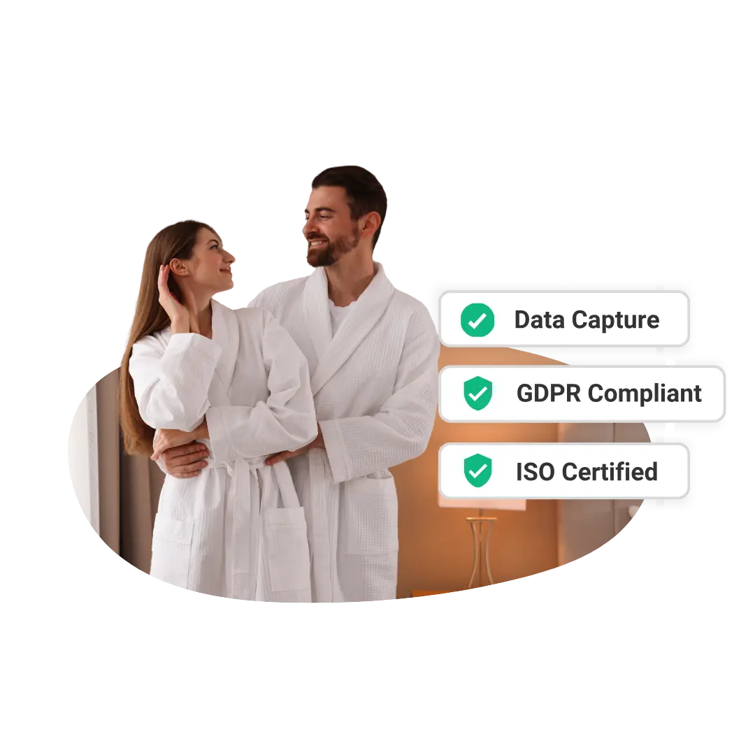 Independent hotel capturing new guest contacts and building database